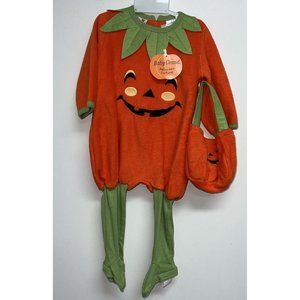 Baby Grand Infant Pumpkin Jack O’Lantern Halloween Costume Size 18 M One Piece